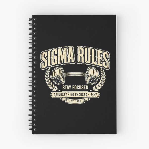 Item preview, Sigma Rules Stay Focused - Grindset No Excuses - Sigma Gym designed and sold by Vibe-Vary.