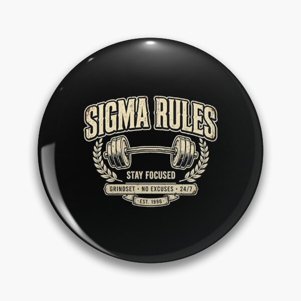 Item preview, Sigma Rules Stay Focused - Grindset No Excuses - Sigma Gym designed and sold by Vibe-Vary.