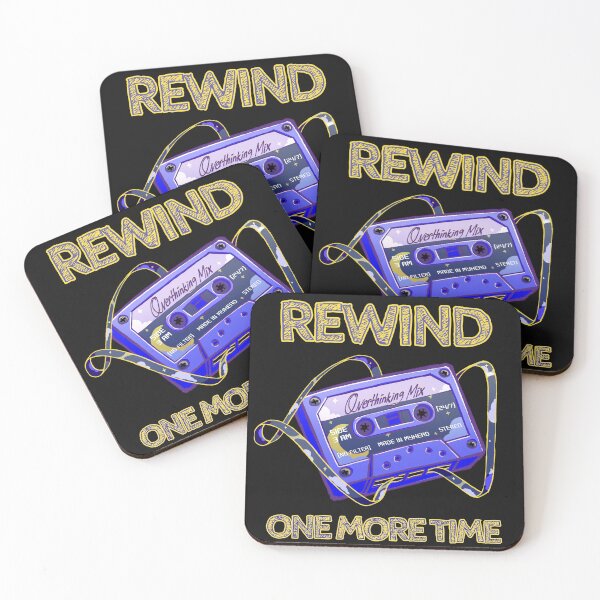 Item preview, Rewind One More Time Overthinking Cassette Tape 90s designed and sold by orcalus.