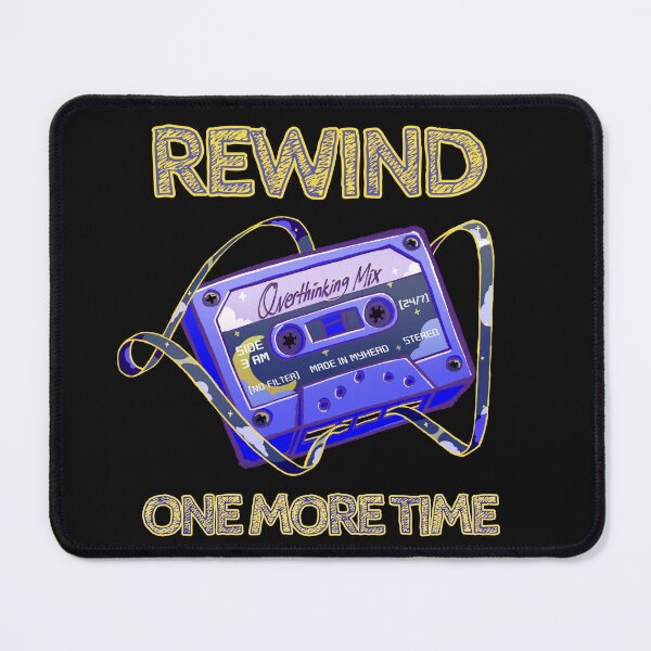 Item preview, Rewind One More Time Overthinking Cassette Tape 90s designed and sold by orcalus.
