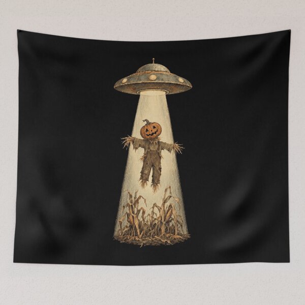 Item preview, Alien Abducting a Scarecrow designed and sold by SignumShop.