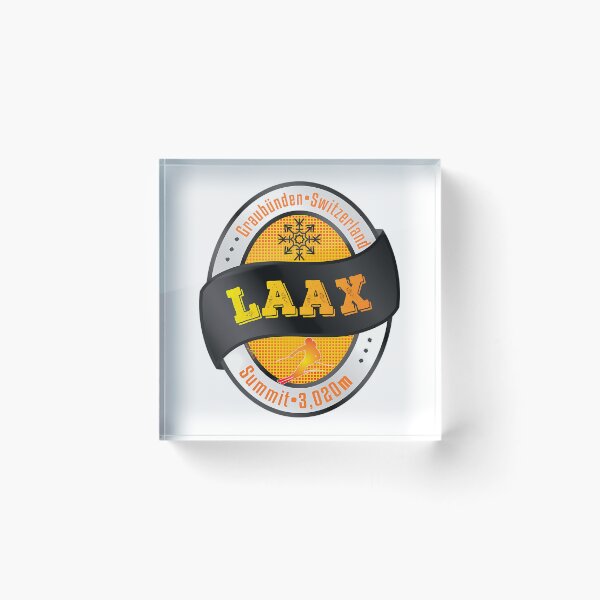 Item preview, Laax Ski Switzerland Skiing Alps Sticker T-Shirt 03 designed and sold by flamesnejme.