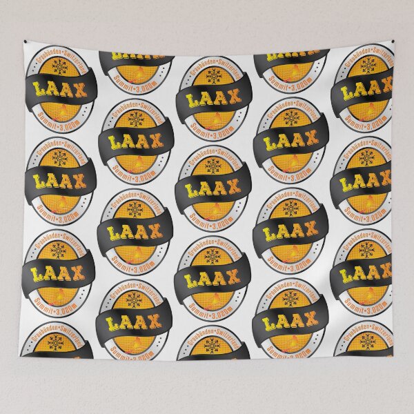 Item preview, Laax Ski Switzerland Skiing Alps Sticker T-Shirt 03 designed and sold by flamesnejme.