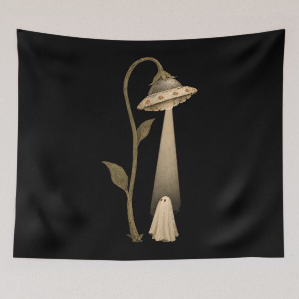 Item preview, Ghost and the UFO Flower designed and sold by SignumShop.