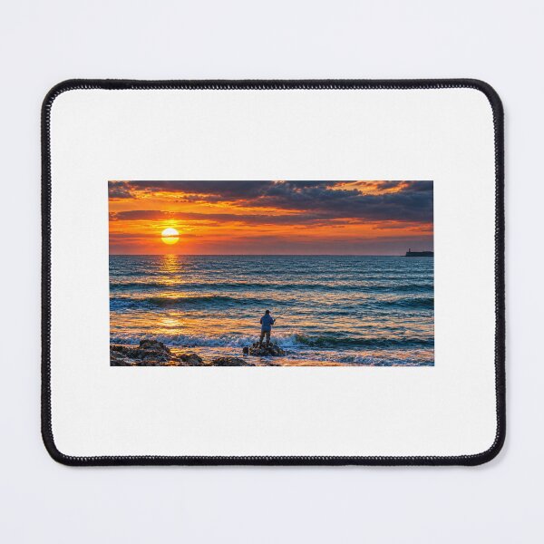 Item preview, Sunset Fishing Ogmore-by-sea Sea designed and sold by Jinxyboy1908.