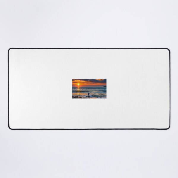 Item preview, Sunset Fishing Ogmore-by-sea Sea designed and sold by Jinxyboy1908.