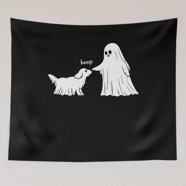 Item preview, Fantasma Boop Perro Divertido Halloween designed and sold by suhairee-studio.