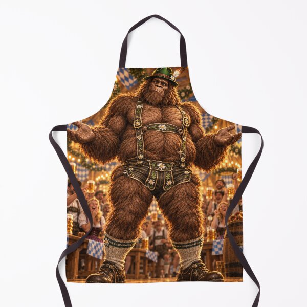 Item preview, Bigfoot Too Hairy for Lederhosen designed and sold by Maria Garcia.