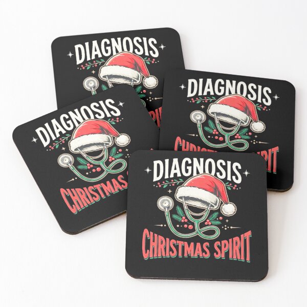 Item preview, Diagnosis Christmas Spirit Nurse Doctor Stethoscope Holiday Design designed and sold by 519xdesign.