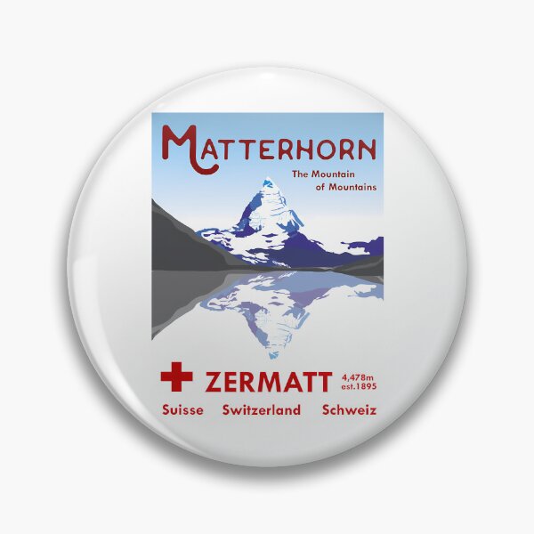 Item preview, Matterhorn Zermatt Switzerland Ski Poster designed and sold by flamesnejme.
