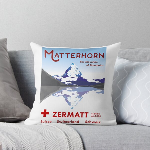 Item preview, Matterhorn Zermatt Switzerland Ski Poster designed and sold by flamesnejme.