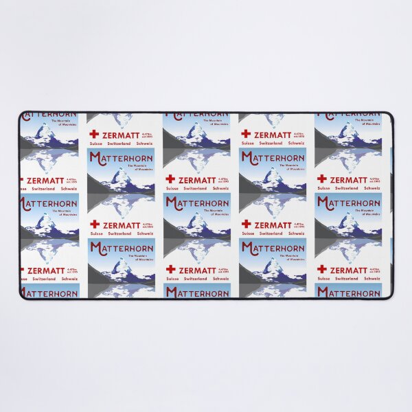 Item preview, Matterhorn Zermatt Switzerland Ski Poster designed and sold by flamesnejme.