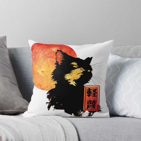 Item preview, The Audacious Cat – Japanese Ink Illustration designed and sold by AnmForge.