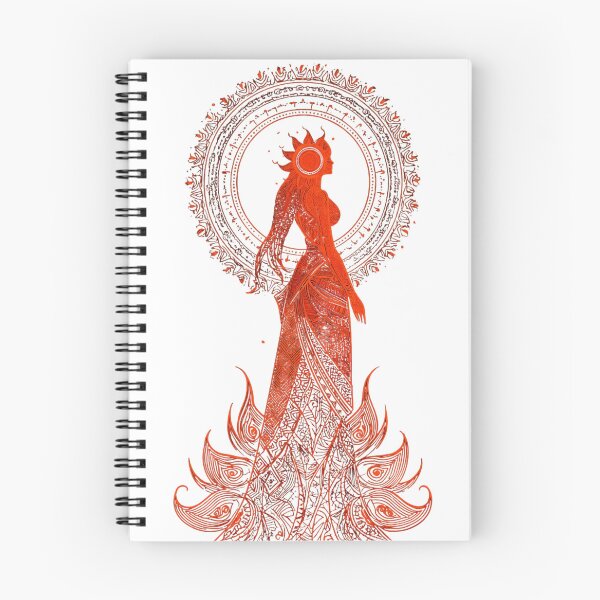 Item preview, Red Sun Goddess Mystical Mandala Art  designed and sold by LC&LCPlatform.