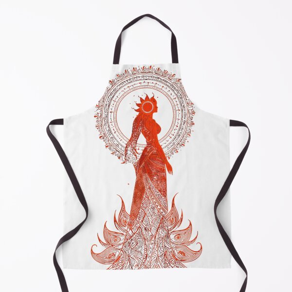 Item preview, Red Sun Goddess Mystical Mandala Art  designed and sold by LC&LCPlatform.