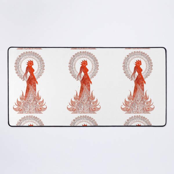 Item preview, Red Sun Goddess Mystical Mandala Art  designed and sold by LC&LCPlatform.