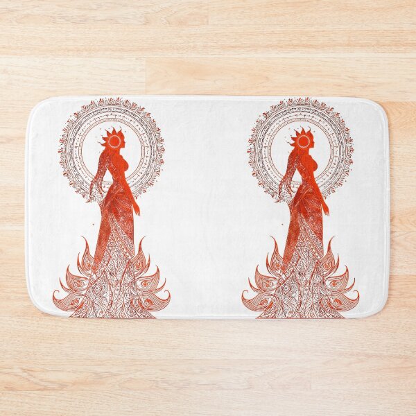 Item preview, Red Sun Goddess Mystical Mandala Art  designed and sold by LC&LCPlatform.