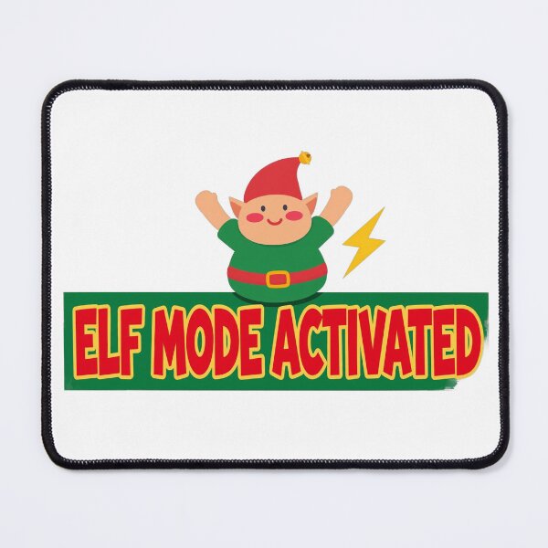 Item preview, Elf Mode Activated - Funny Christmas Elf Shirt designed and sold by KERK Art and Design.