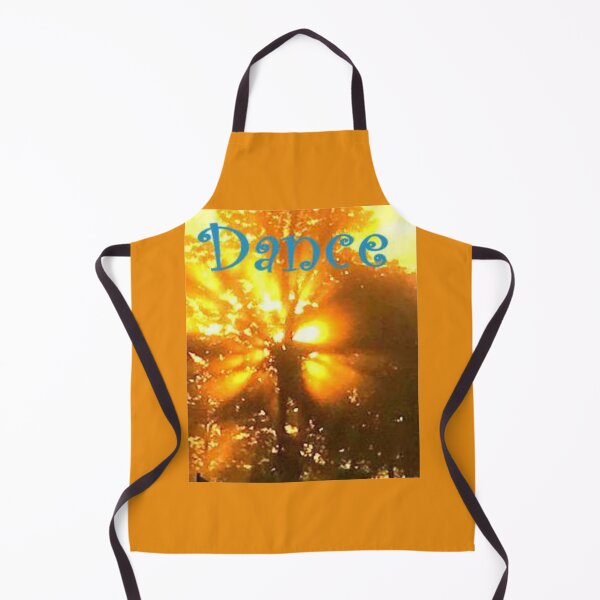 Item preview, Watercolor, of a backlit tree  in glowing orange, showing a man in the branches and the word dance in teal. designed and sold by aswoa.