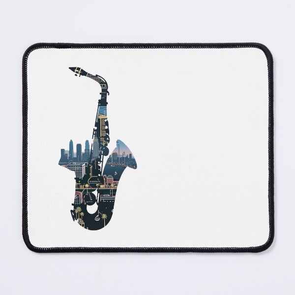 Item preview, Saxophone and cityscape. designed and sold by MagelliShop.