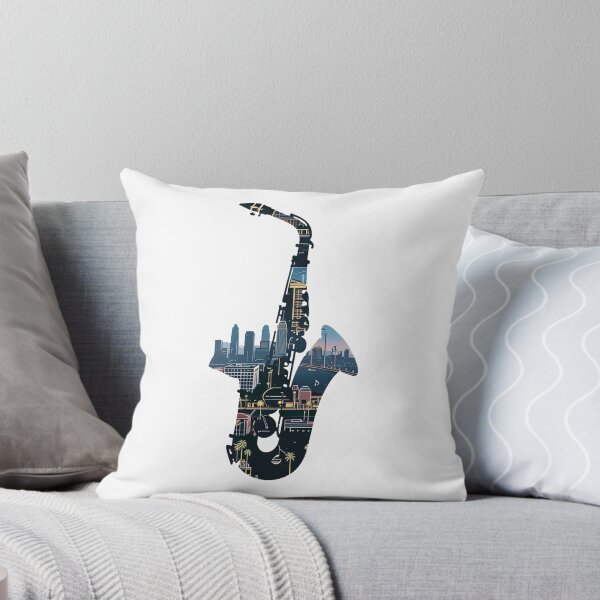 Item preview, Saxophone and cityscape. designed and sold by MagelliShop.
