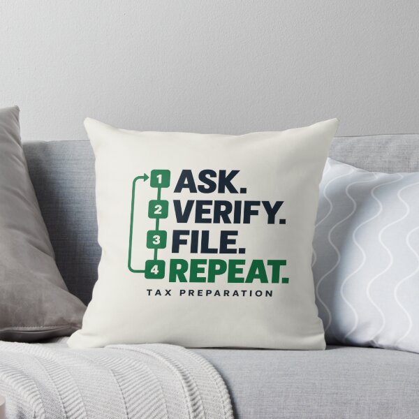 Item preview, Tax Preparer Shirt – Ask Verify File Repeat Tax Season Design designed and sold by astersgraphics.