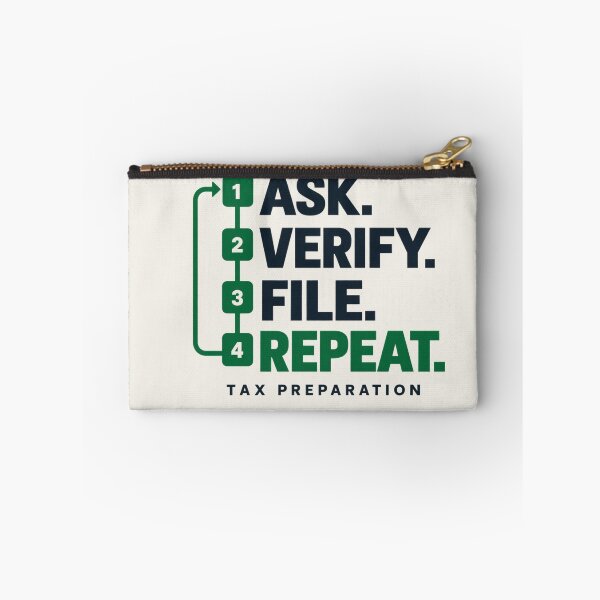 Item preview, Tax Preparer Shirt – Ask Verify File Repeat Tax Season Design designed and sold by astersgraphics.