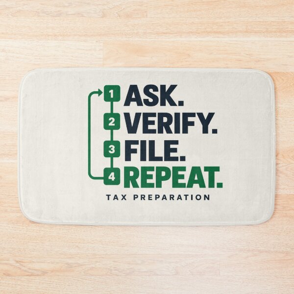 Item preview, Tax Preparer Shirt – Ask Verify File Repeat Tax Season Design designed and sold by astersgraphics.