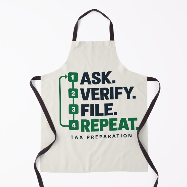 Item preview, Tax Preparer Shirt – Ask Verify File Repeat Tax Season Design designed and sold by astersgraphics.