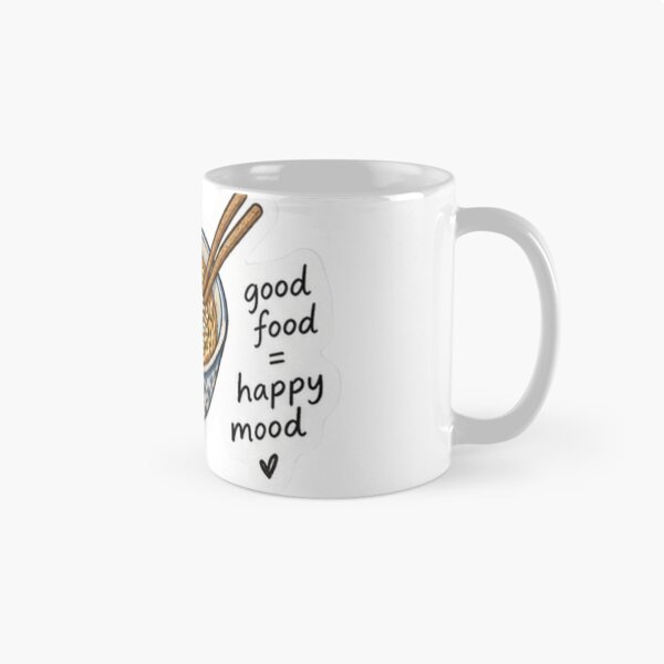 Item preview, Good Food Happy Mood Ramen Sticker – Cute Food Art designed and sold by posteratorshop.