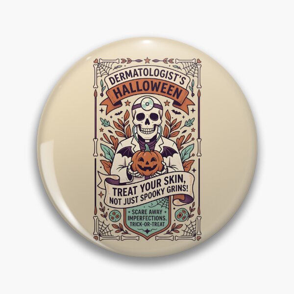 Item preview, Treat your skin, not just a spooky grin! - Halloween for dermatologists designed and sold by ParadoxParadox.