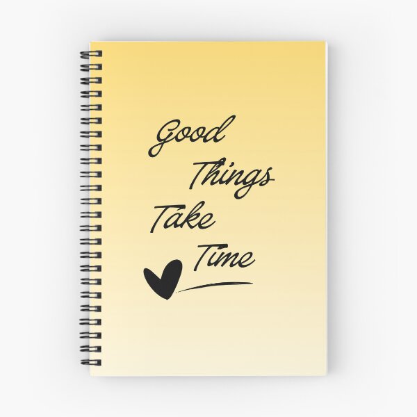 Item preview, Good Things Take Time – Inspirational Positive Quote Minimalist Typography Design designed and sold by PreetPunjabArt.