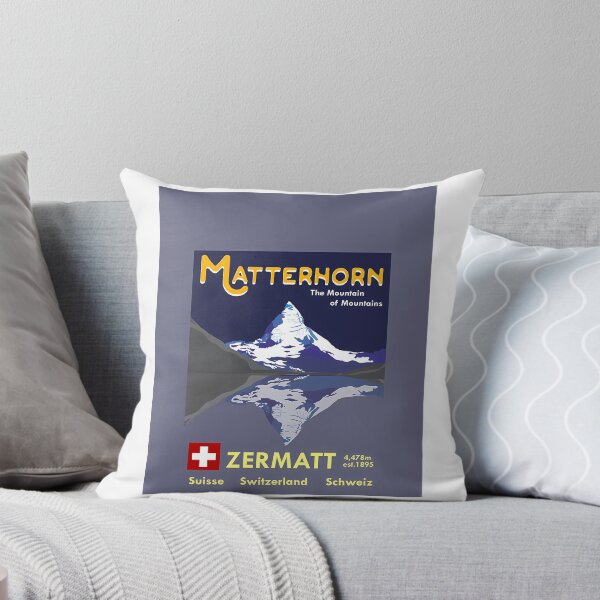 Item preview, Matterhorn Zermatt Switzerland Ski Poster designed and sold by flamesnejme.