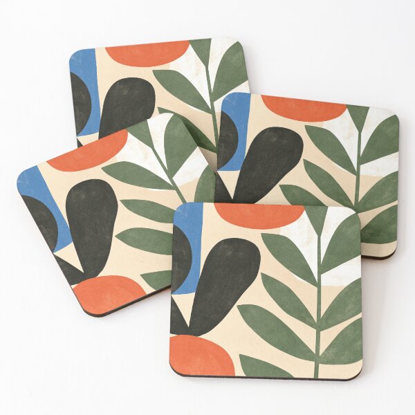 Item preview, Mid Century Modern Botanical Abstract designed and sold by trajeado14.