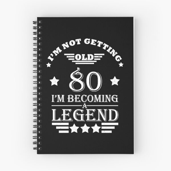Item preview, I'm Not Getting Old I'm Becoming A Legend - Vintage 80 years old - 80th Birthday Party Gift designed and sold by Alexaltay.