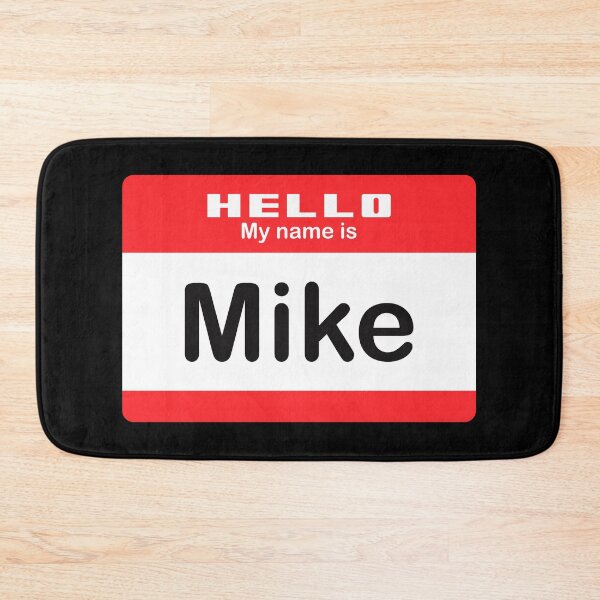 Item preview, Hello My Name is Mike - Red Name Tag designed and sold by Vector-Artist.