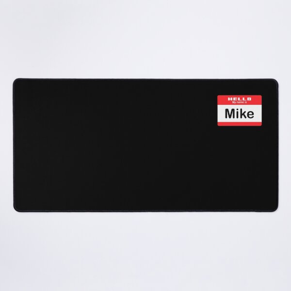 Item preview, Hello My Name is Mike - Red Name Tag designed and sold by Vector-Artist.