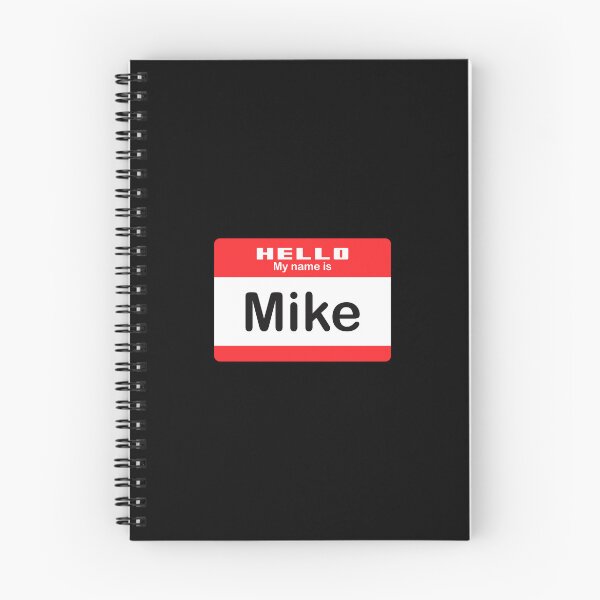 Item preview, Hello My Name is Mike - Red Name Tag designed and sold by Vector-Artist.