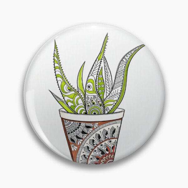 Item preview, Aelo vera mandala plant  designed and sold by Ms_artGallery.