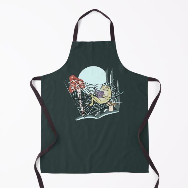 Item preview, Frog Reading Book In Spider Web Vintage Goblincore Dark Academia designed and sold by LeshanArt.