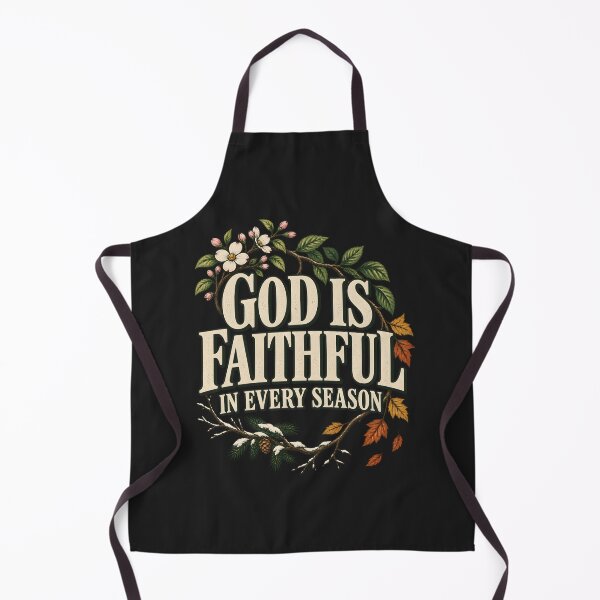 Item preview, God Is Faithful in Every Season Vintage Christian Typography designed and sold by AmiGraph.