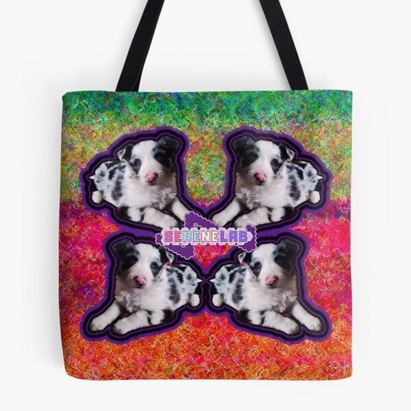Item preview, Border Collie Puppies Cosmic Pattern designed and sold by Serenelab777.