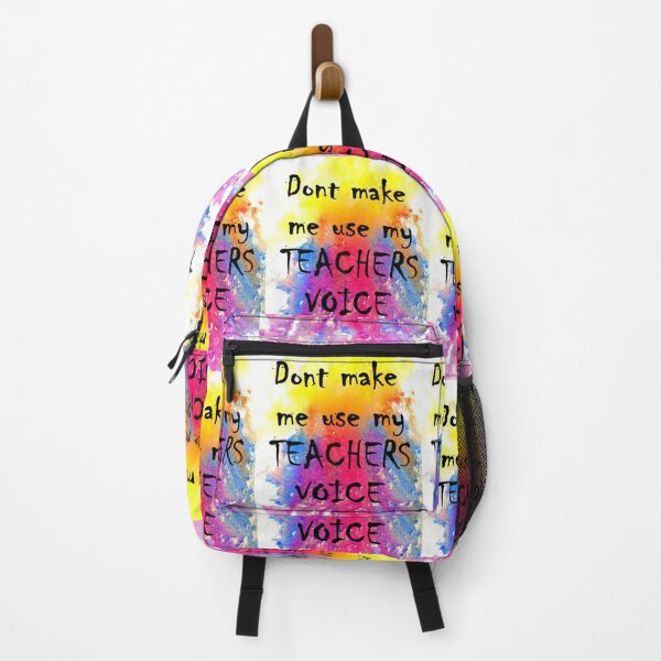 Item preview, Abstract watercolor with Don’t make me use my teachers voice, in black letters. designed and sold by aswoa.
