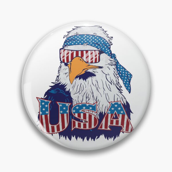Item preview, Patriotic Eagle USA Flag - American Bald Eagle designed and sold by DGMaxShop.
