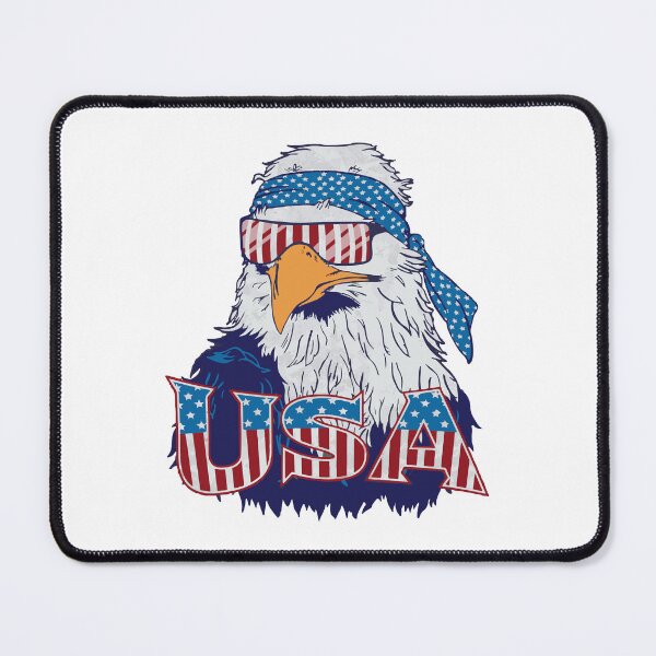 Item preview, Patriotic Eagle USA Flag - American Bald Eagle designed and sold by DGMaxShop.