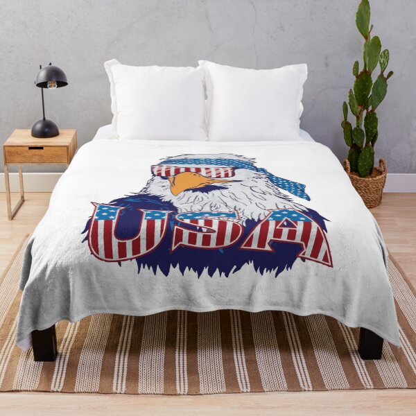 Item preview, Patriotic Eagle USA Flag - American Bald Eagle designed and sold by DGMaxShop.