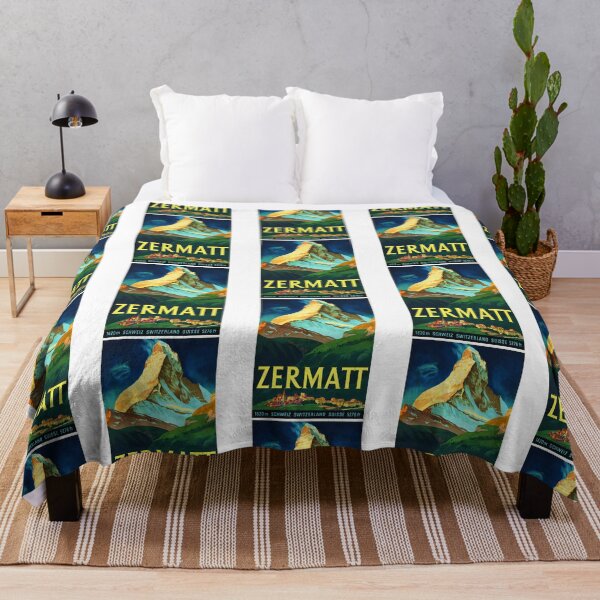 Item preview, Zermatt 1620M Schweiz Switzerland 1933 By Carl Moos Vintage Tourism Poster designed and sold by lizettis.