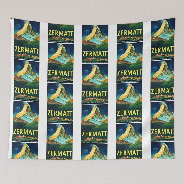 Item preview, Zermatt 1620M Schweiz Switzerland 1933 By Carl Moos Vintage Tourism Poster designed and sold by lizettis.