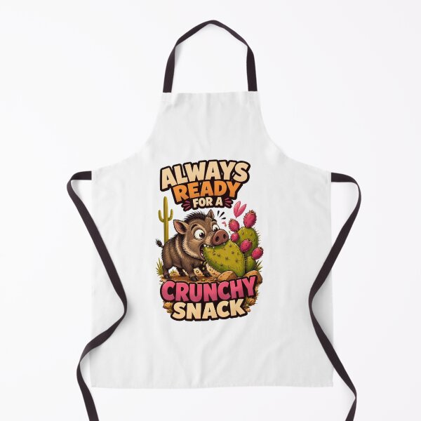 Item preview, Funny Javelina – Crunchy Snack - Collared Peccary & Cactus designed and sold by Art-Arcade6.