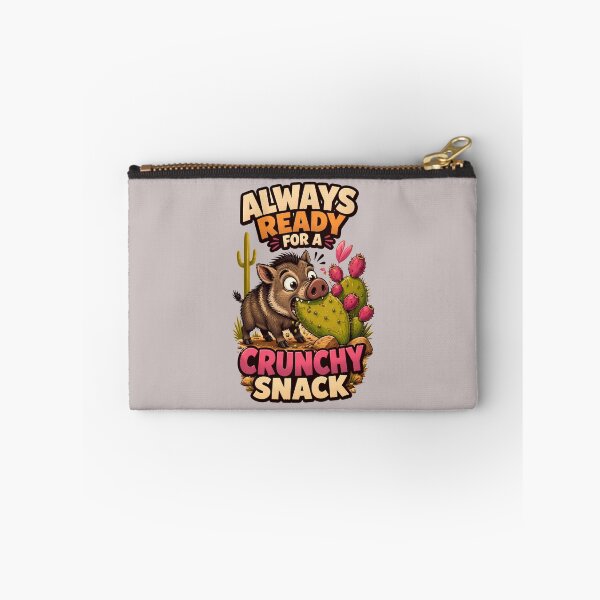 Item preview, Funny Javelina – Crunchy Snack - Collared Peccary & Cactus designed and sold by Art-Arcade6.
